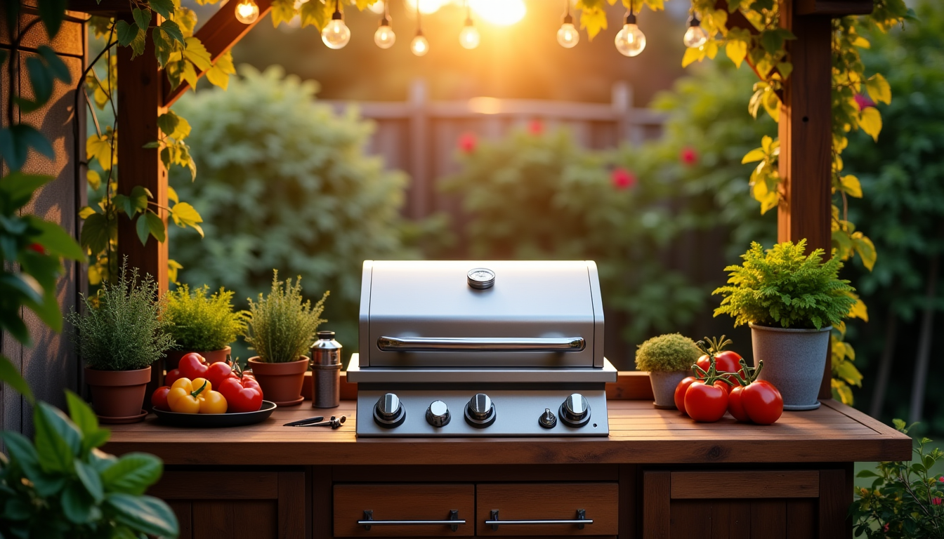 Créer une cuisine extérieure pratique même avec un espace limité