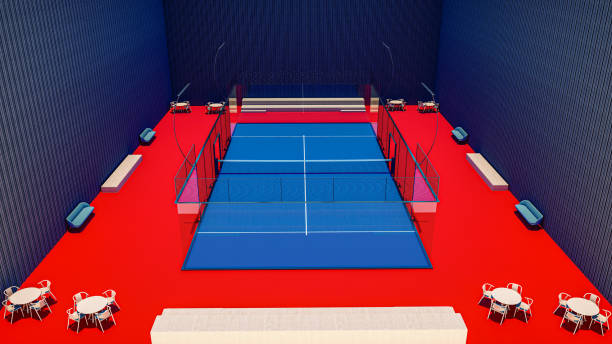 Installation terrain de tennis